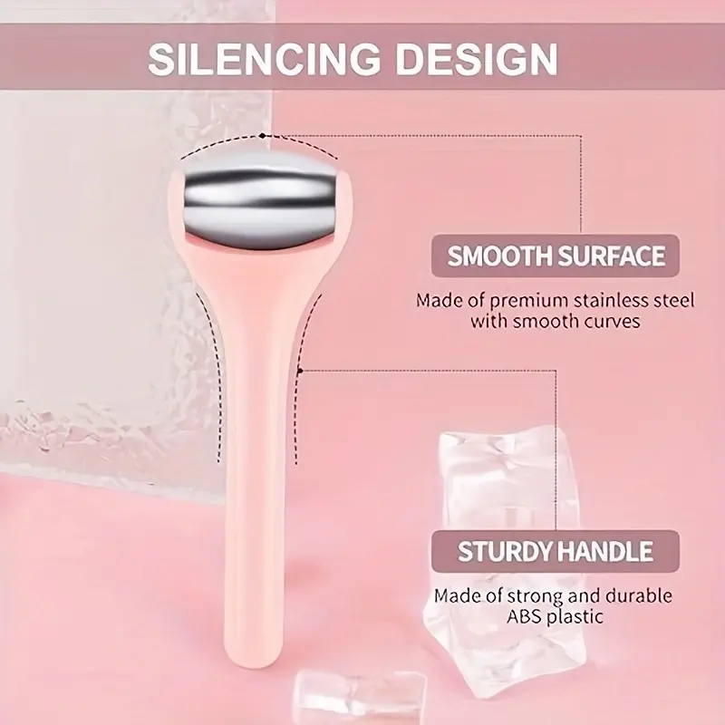 2pc Mini Stainless Steel Eye Massage Rollers Eye Cream Absorption Accelerator, Compact Eye Care Tool, Portable & Easy to Clean Eye Wand, Reusable Cooling Facial Massager, Daily Beauty & Relaxation Roller for Skin Firming and Targeted Massage