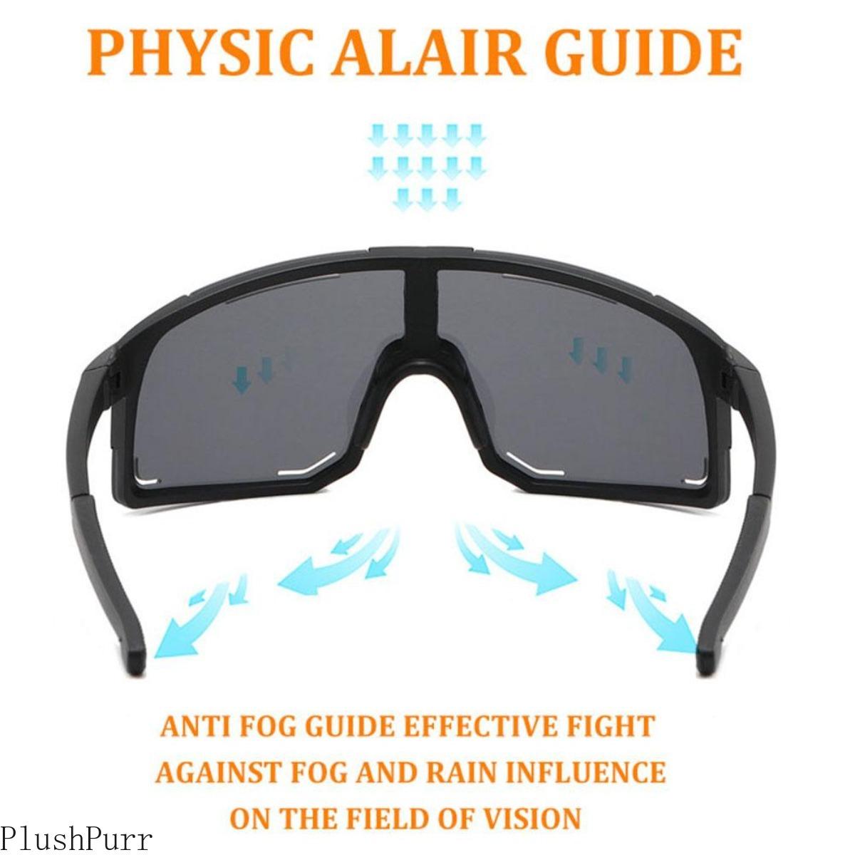 3-Pack Polarized Cycling Sunglasses - UV Protection Windproof Glasses for Men & Women, Road Riding Bike Sport Eyewear with Polarized Lens