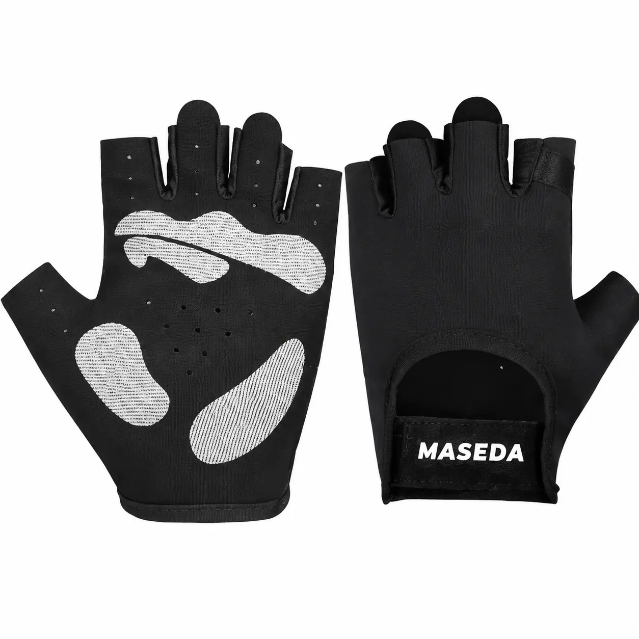 Lightweight Half-Finger Sports Gloves Made from Breathable Polyester Ice Silk Fabric with Enhanced Non-Slip Palm Grip, UV Protection, Ideal for Cycling, Driving, Sailing, and Outdoor Activities—Available in Two Comfort-Fit Sizes