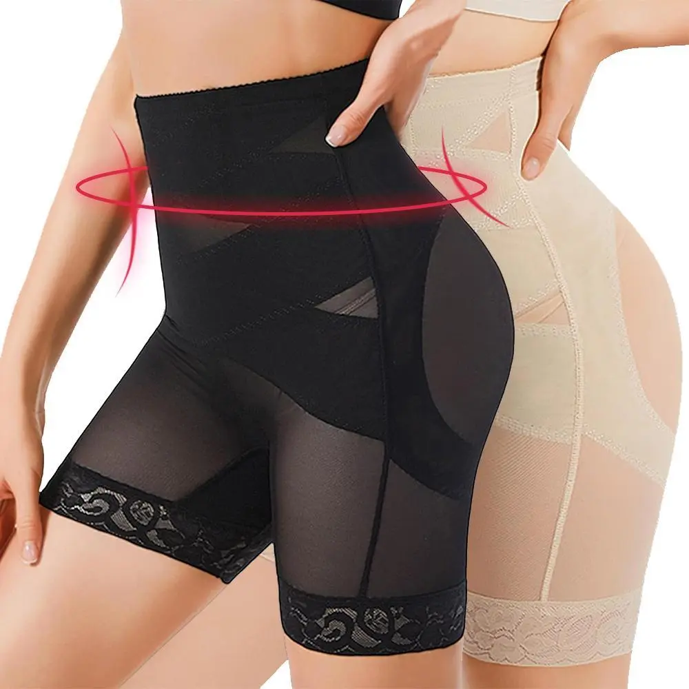 Women's 2/3-Pack High-Waisted Compression Shapewear Shorts - Body Contouring, Abdominal Compression, Belly Firming, Thigh Slimming, Butt Lifting Sleek Fit Underwear (High Waisted, Abdominal, Belly Firming Leg Shaping Shorts), Outfits, Boyshorts, Black+Nud
