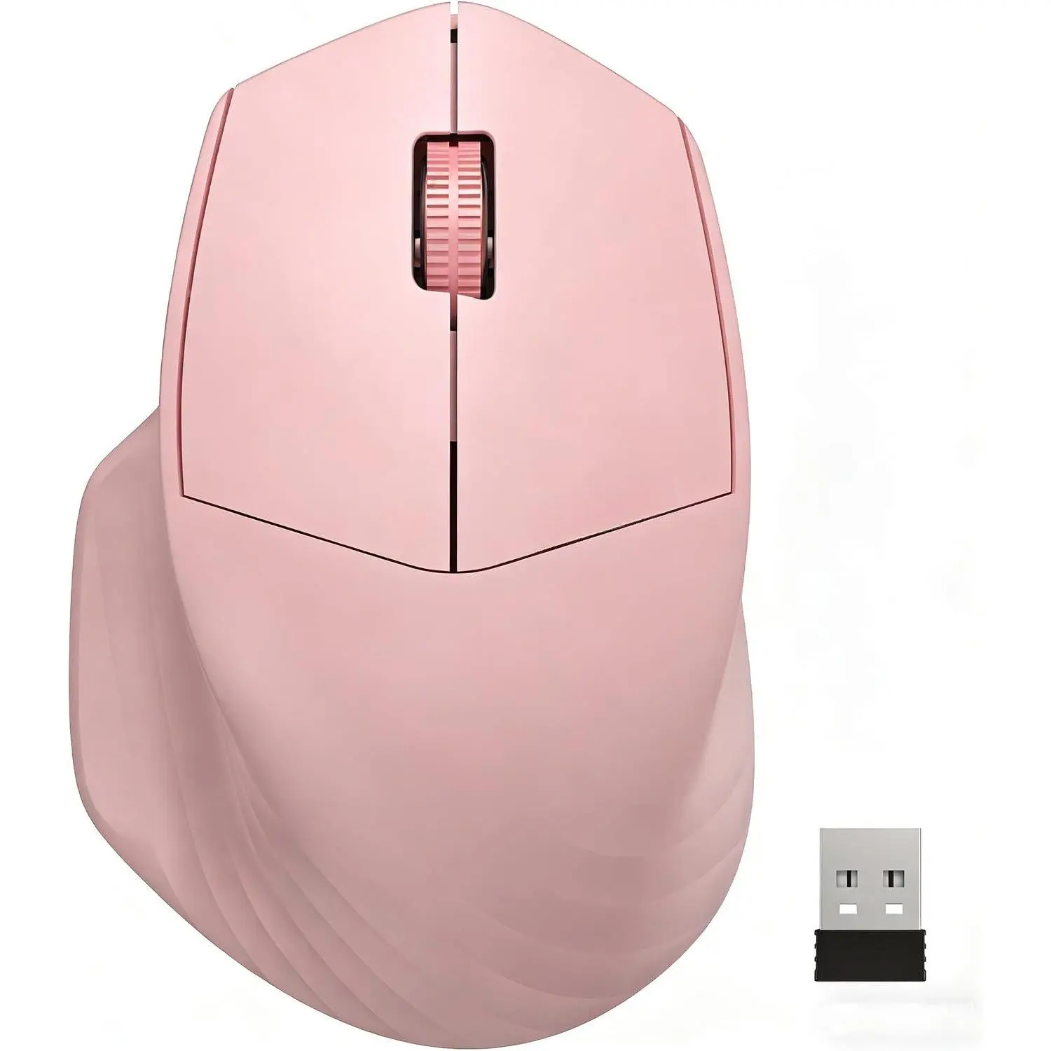 Silent Click Wireless Mouse with 2.4GHz USB A Receiver, 3 Adjustable DPI, 3 Buttons, 24-Month Battery Life, for Laptop/PC, Office Users, Desktop - Blue