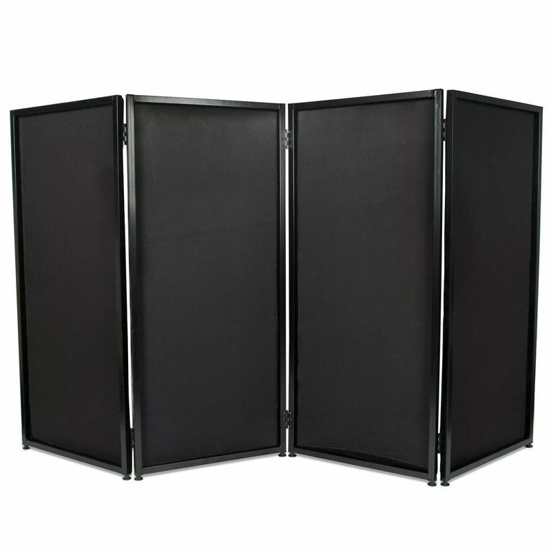 Portable DJ Event Facade Black and White Scrim Frame Booth w/ Travel Bag Case