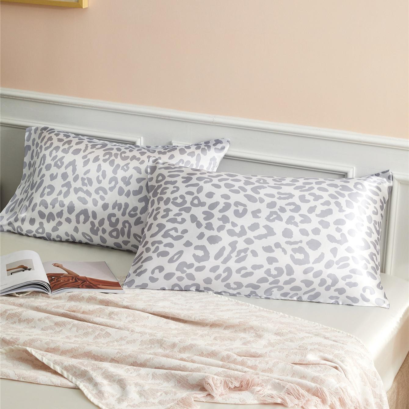 Leopard Print Pillowcase without Filler, 2 Counts Modern Simple Pillowcase, Soft Comfortable Pillow Protector, Pillow Cover for Home Bedroom Dormitory, Bed Sheet Set