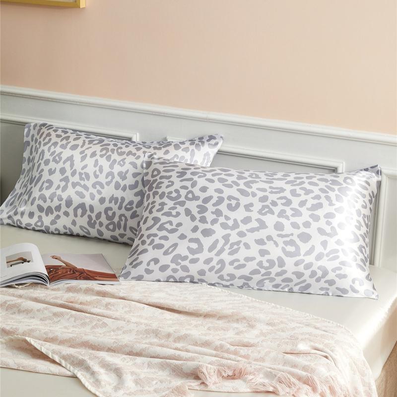 Leopard Print Pillowcase without Filler, 2 Counts Modern Simple Pillowcase, Soft Comfortable Pillow Protector, Pillow Cover for Home Bedroom Dormitory, Bed Sheet Set