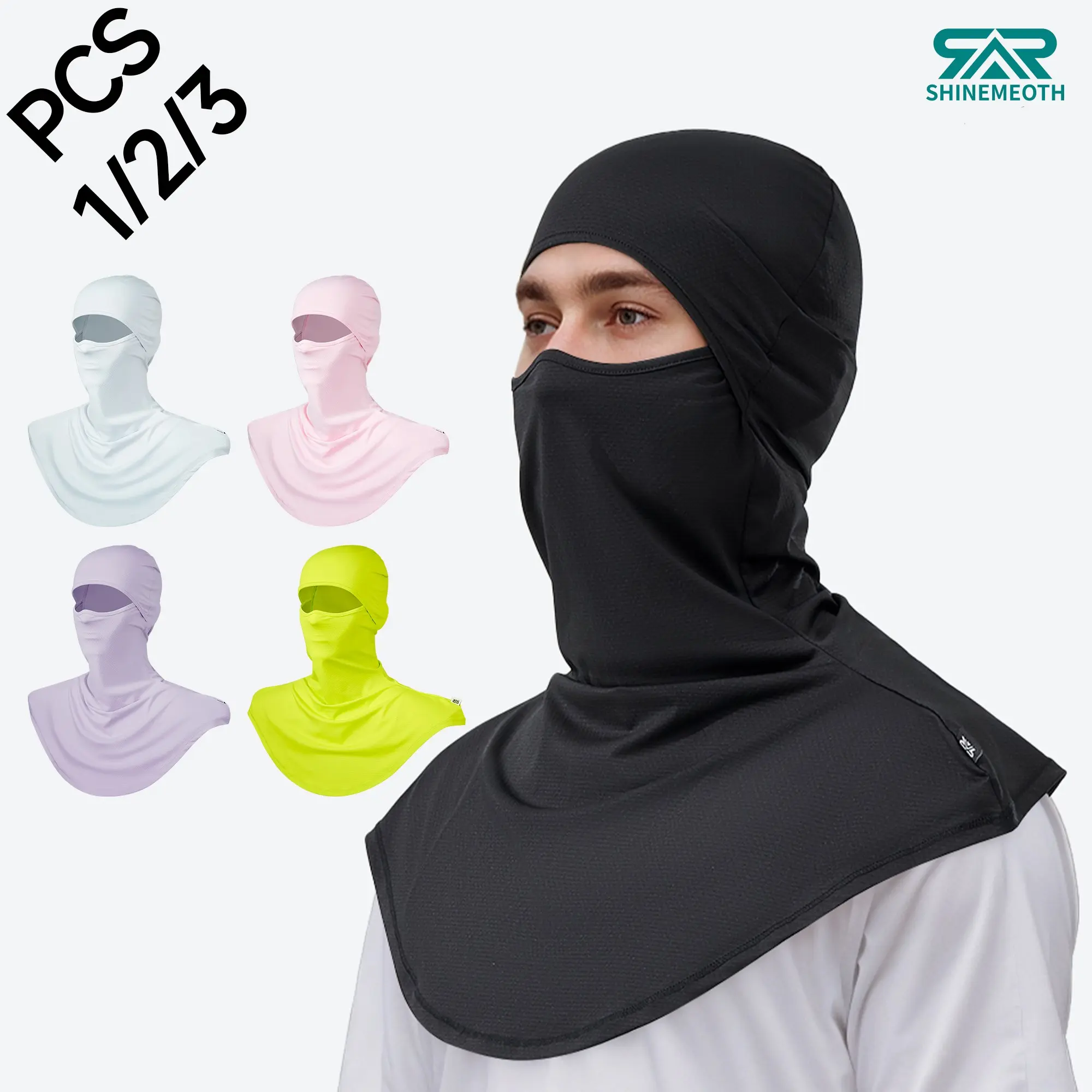 1/2/3pcs Sun Protection Face Mask, Balaclava Neck Gaiter, Neck Guard UV Outdoor Summer Dustproof Sunscreen Cycling Headband Fishing Shawl for Men Women Outdoor Sports UV Protector Cycling Face Cover, Neck Gaiter Masks