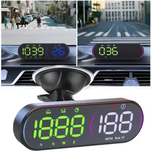 G26 Digital GPS Speedometer Head-Up Display, Colorful LED Screen, Over-Speed Alert, Fatigue Reminder, Large Hud Screen, Direction, Speed, Time, Altitude, Mileage