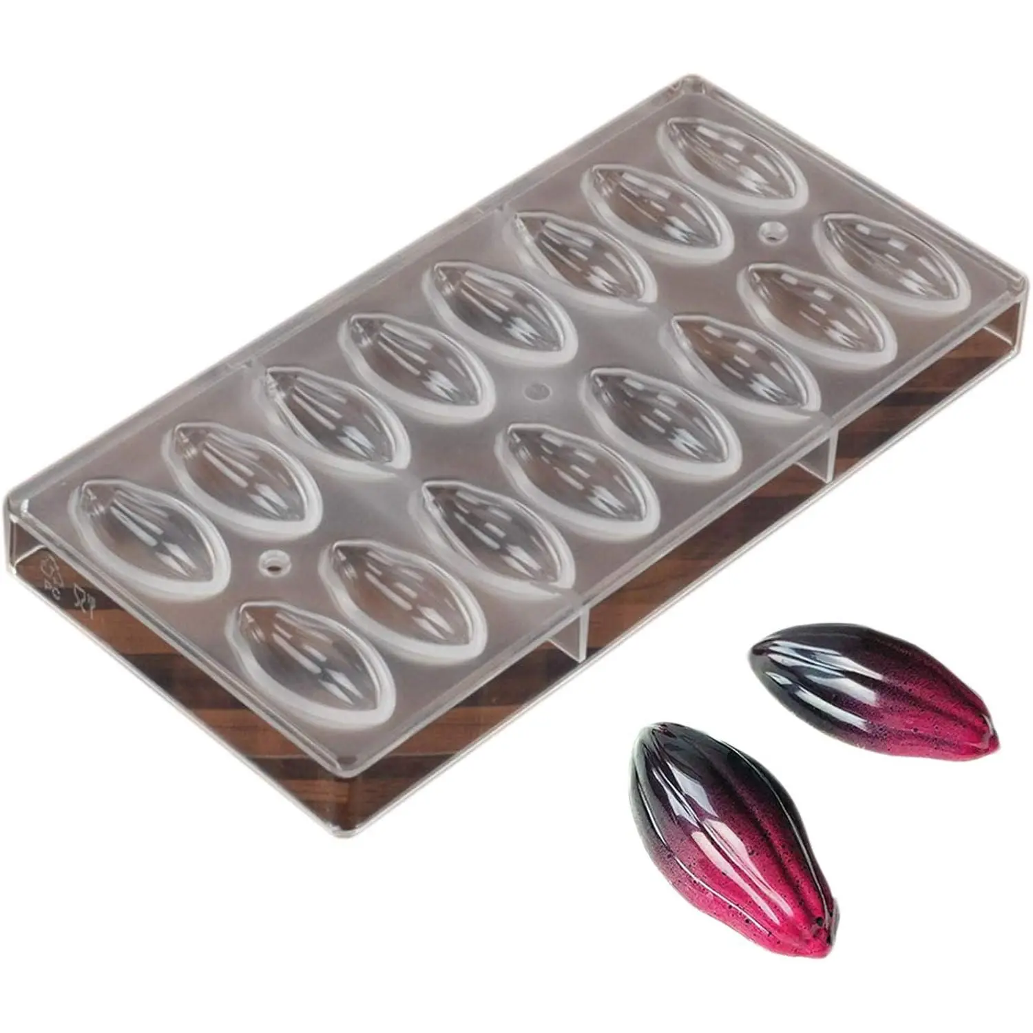 Clear Polycarbonate Chocolate Mold DIY Hard Plastic Candy Mould Transparent Baking Bakeware Pastry Tools for Homemade Dessert Baking