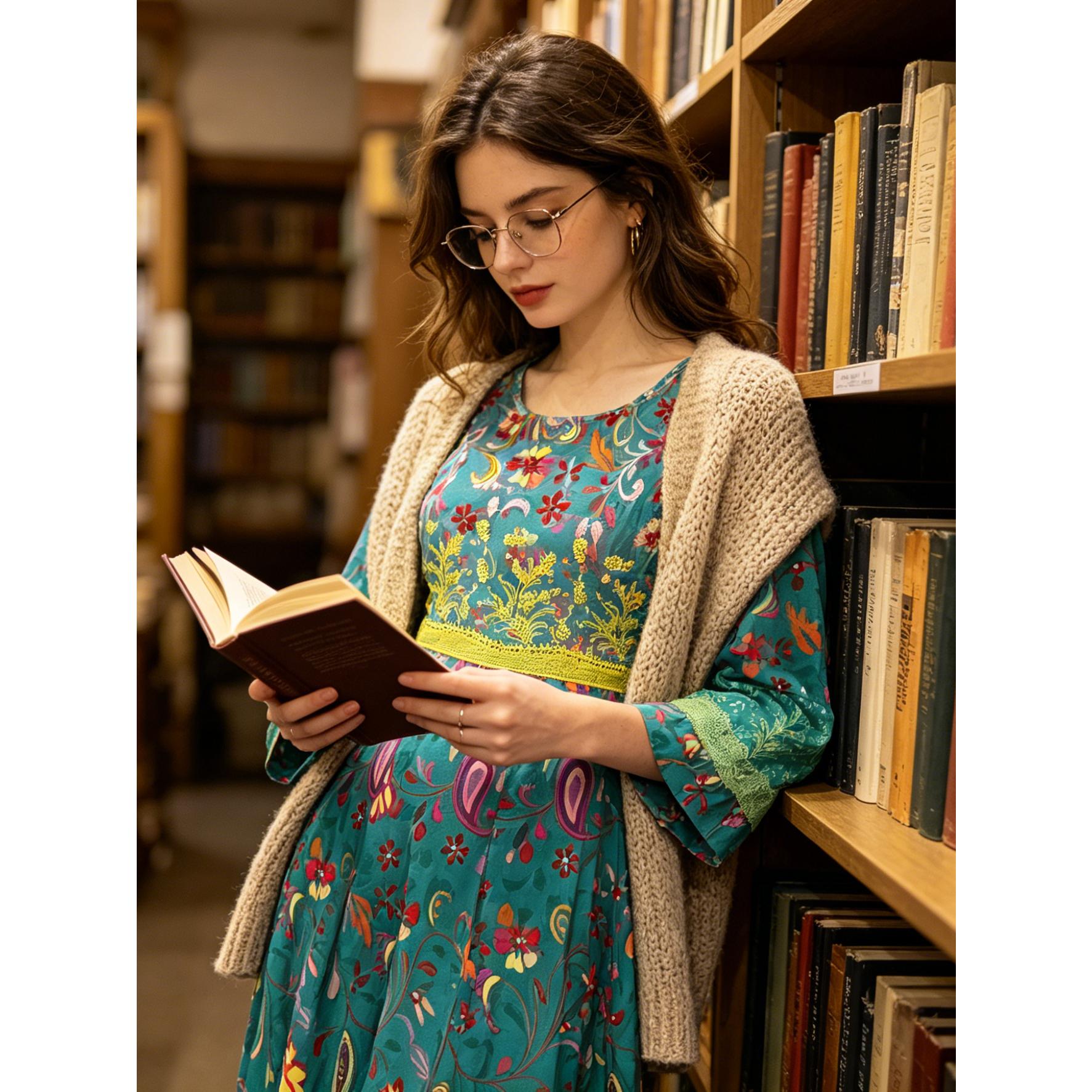 Vibrant Teal Boho Paisley Maxi Dress Elegant Floral Lantern Sleeve Gown | Size Inclusive S-XL | Perfect for Beach Vacation, Festival & Wedding Guest