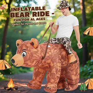 Inflatable Bear Costume for Adults, Party for Halloween, Carnival, Christmas, Theme Parties, Unisex Design