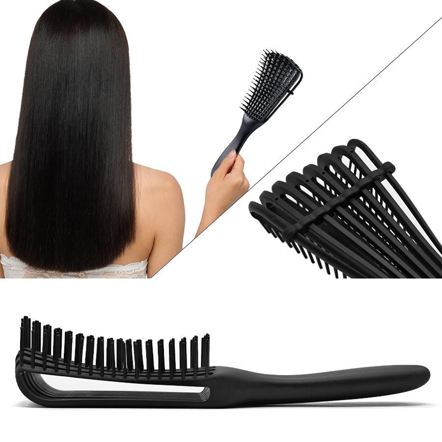 8-Claw Hair Comb for Volumizing, Soft Massage Brush, Scalp Massager, Detangling Comb for Curly Hair, Detangling Hairbrush, 1 Piece, Finishing Comb