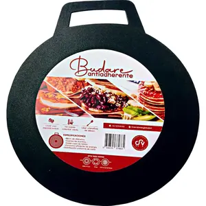 Comales para Tortillas 12 Pulgadas, Aluminio con Superficie Antiadherente, Ideal para Arepas, Cachapas, Panquecas, Pizza, Crepe, Pan y más, Calidad Superior