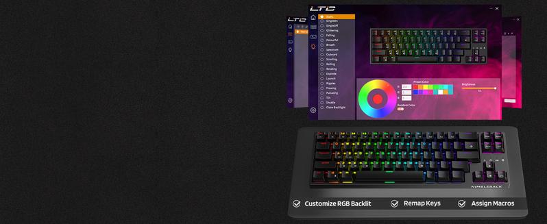 LTC NB681 Nimbleback Wired 65% Mechanical Keyboard, RGB Backlit Ultra-Compact 68 Keys Gaming Keyboard with Hot-Swappable Switch and Stand-Alone Arrow/Control Keys (Hot Swappable Red Switch, Black) LTC NB681 Nimbleback Wired 65% Mechanical Keyboard, RGB Backlit Ultra-Compact 68 Keys Gaming Keyboard with Hot-Swappable Switch and Stand-Alone Arrow/Control Keys (Hot Swappable Red Switch, Black)