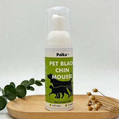 Paika Pet Black Chin Mousse 60ml - Natural Black Chin Remover for Cats & Dogs, Gentle Deep Cleaning & Stain Fade Treatment