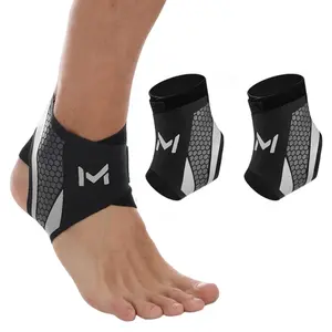 2-Pack Ankle Braces for Men Women Adjustable Sprained Ankle Stabilizer Support Brace Foot Drop Achilles Tendonitis Basketball  Breathable Protection Plantar