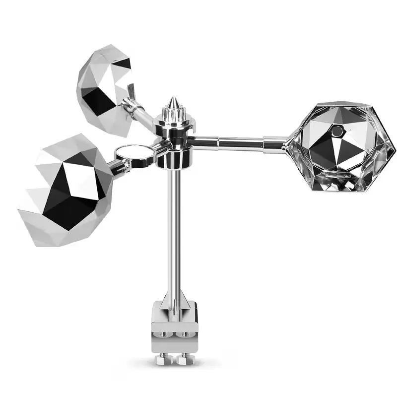 Three-Blade Silver Color Diamond Shape Bird Repellent Windmill, Outdoor Garden Decor, Rotating, Efficient Rotation, Bird Scare Device, Pigeon Deterrent, 1/2 Pack