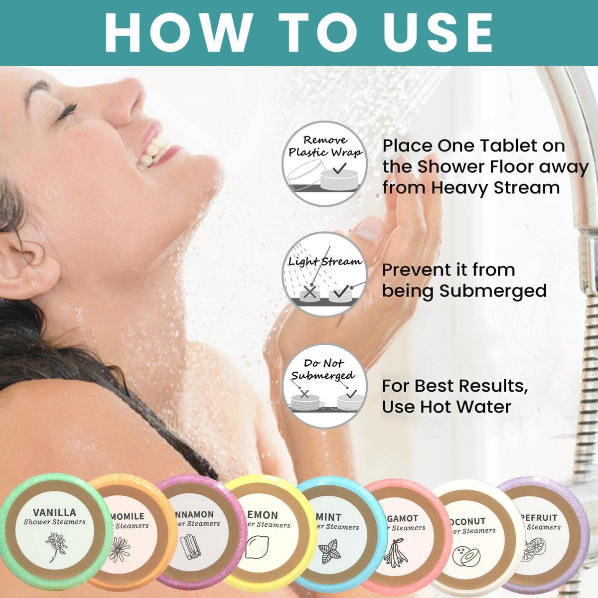 Shower Steamers Aromatherapy Mothers Day Gifts for Women 8 Pack, Shower Bombs Birthday Gift for Mom with Lavender Natural Essential Oils, Self Care Gifts for Women Lover Home Spa