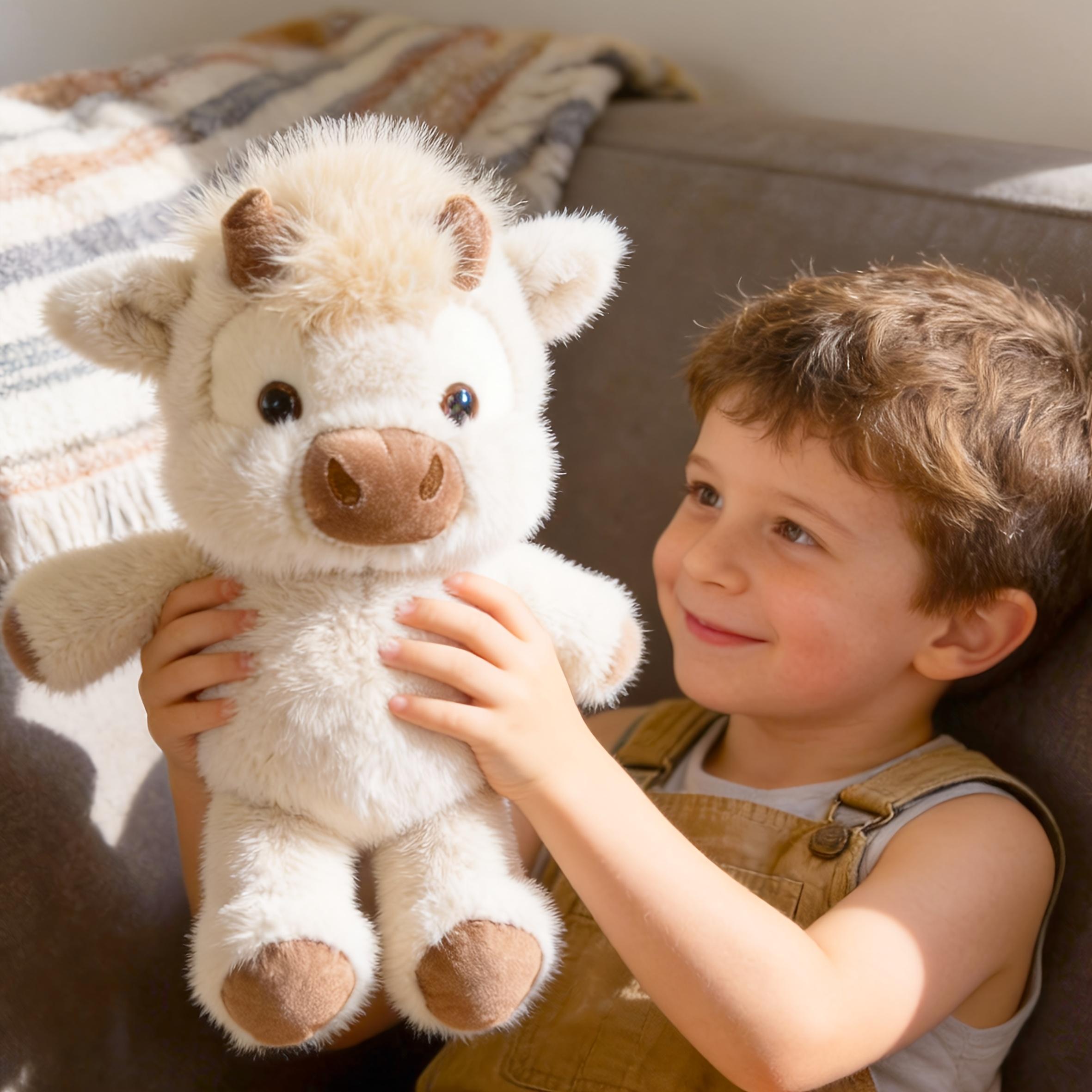 Sugodi Cute Plush Cow Doll – Soft Stuffed Toy for Kids, Adorable Calf Plush, Perfect Children's Day & Holiday Gift for Children