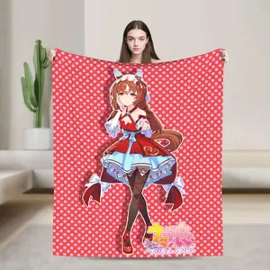 Uma Musume Pretty Derby Flannel Blanket – Soft Warm Cozy Throw for Bedroom, Sofa, and Seasonal Use