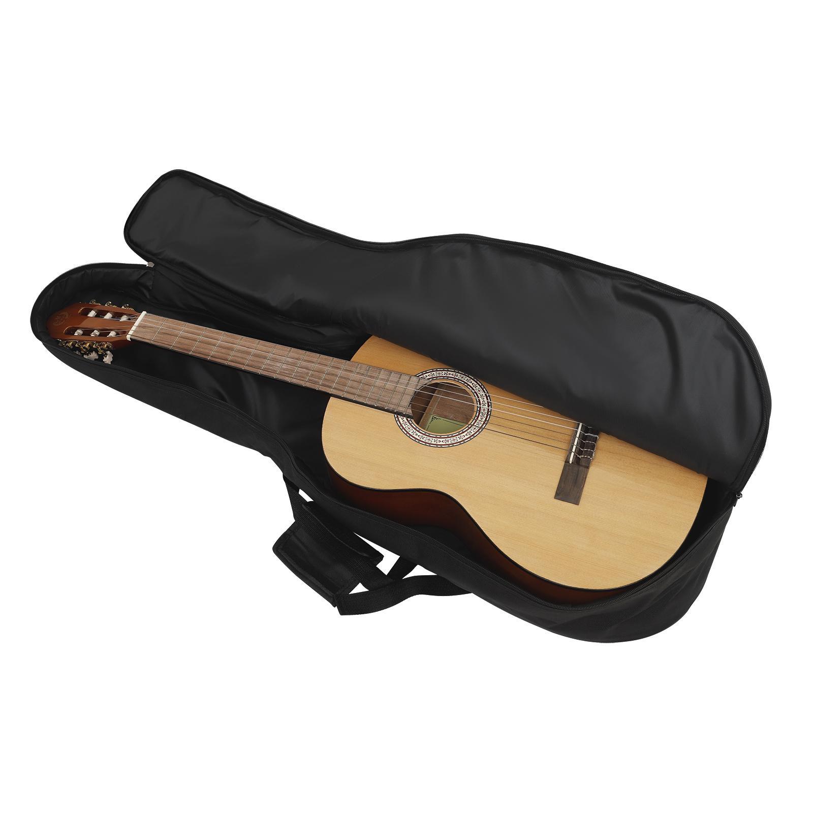 Guitar Bag, 1 Count Guitar Case with Shoulder Strap, Guitar Bag with Side Pocket, Instrument Bag & Case for Guitar, Bass, Violin, Cello, Mandolin