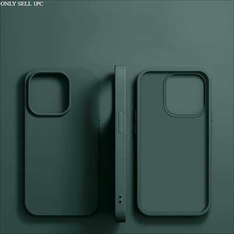 Luxurious Protective Shockproof Minimalist Silicone Phone Case Suitable for Iphone 16e, 16, 14, 12, 11, 13, 15 Pro Max, a Solid Color Phone Cover for Both And, Compatible with 15, 14, And 16 Plus Mobile Protection