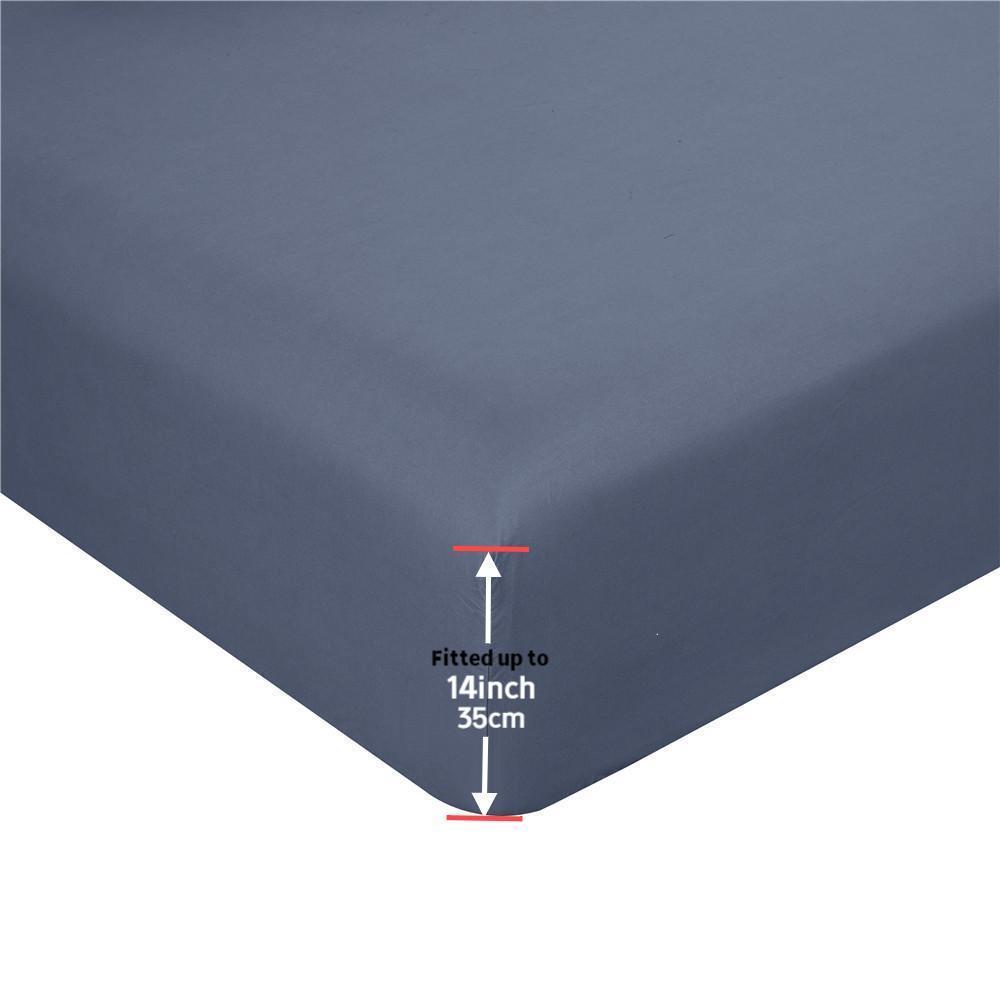 Ultra-fine Fiber Bedding Set ,1 Fitted Sheet, 1 Flat Sheet, 1/2 Pillowcase without Filler, Deep Design Anti Wrinkle and Anti Fading for Bedroom, Guest Rooms, Hotels, Microfiber Bed Sheets