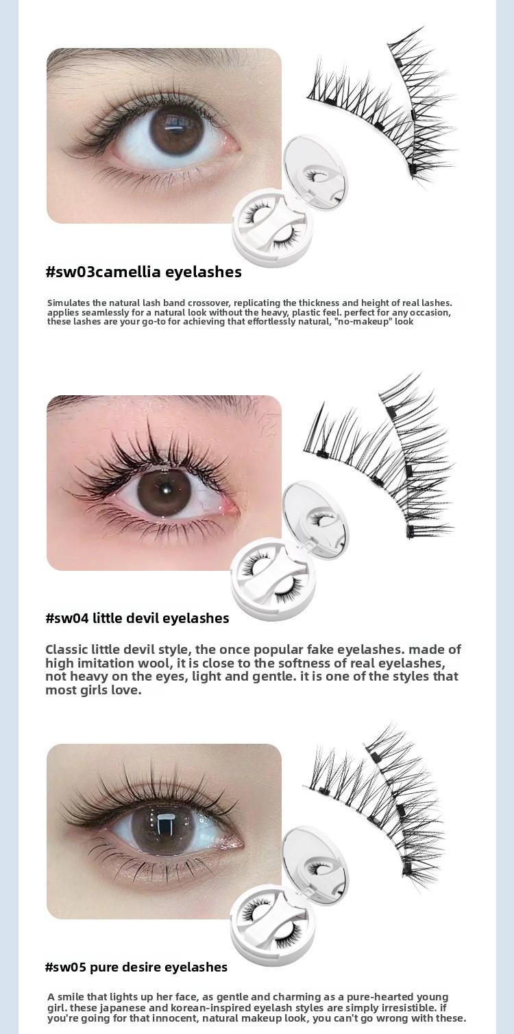 Magnetic Eyelashes Kit - Camellia Style All-in-One Case