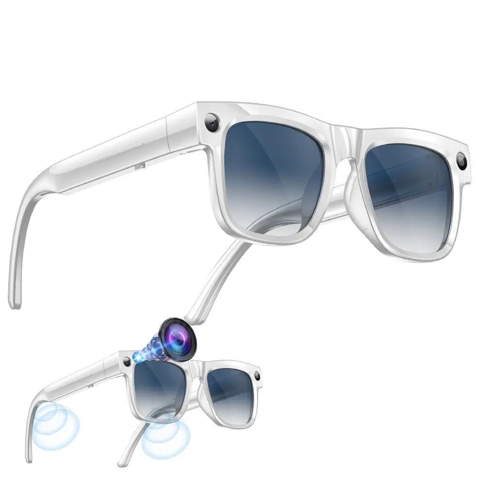 AI Smart Glasses,8MP Camera,One Click Photo Video Shooting,Hands-free Recording ,4GB Memory Build-in (No TF Card Need), 290Mah Battery, Bluetooth Calling ,HiFi Audio, Music Playback.AI Real Time Translation