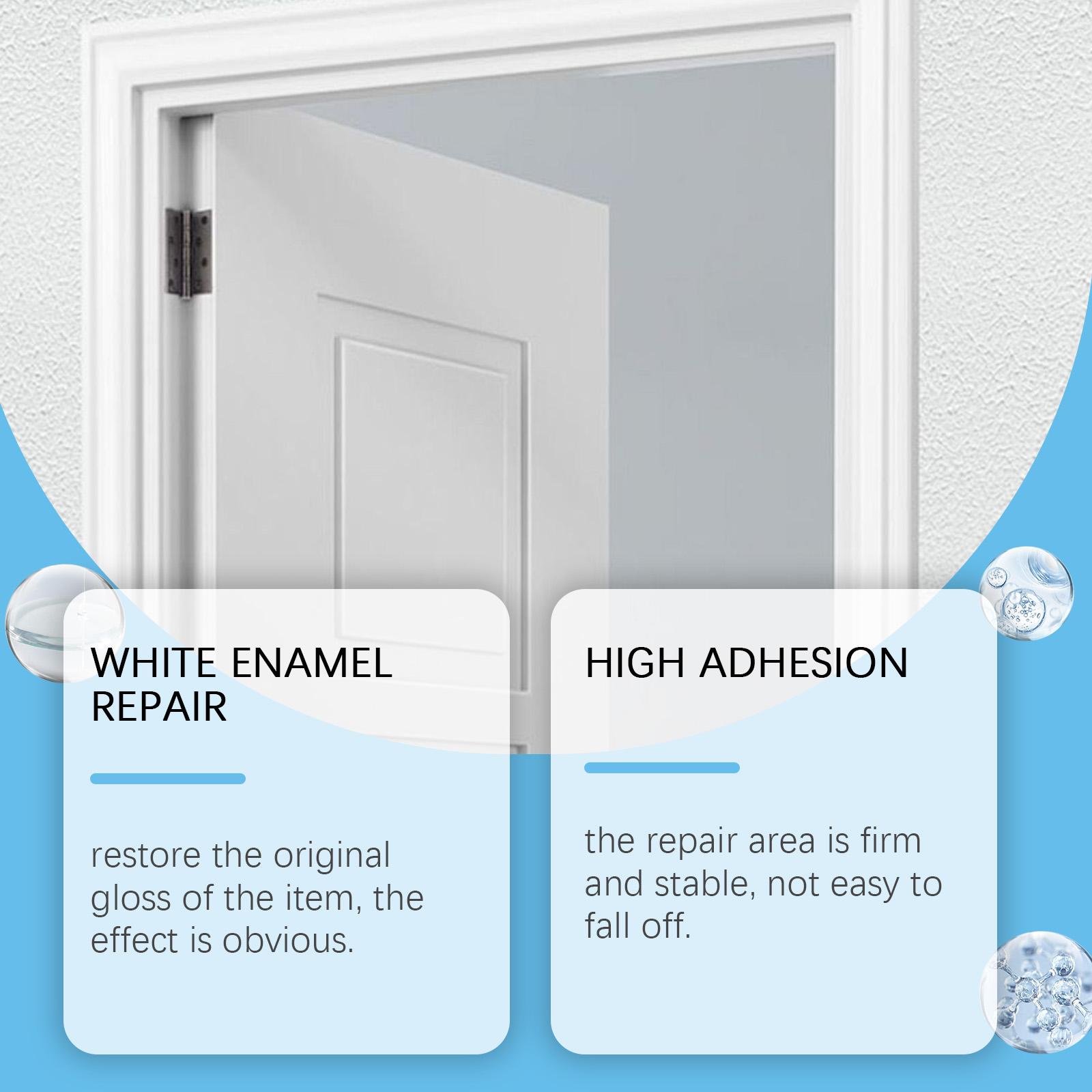 White Touch Up Paint, Furniture Cabinets Wall PaintPen, Multi-Surface Touch Up Pen, Quick-Dry White Porcelain Paint for Scratches and Spots on Dresser, Door, Floor, Appliance and Bathtub