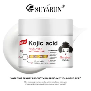 Kojic Acid Face Cream, Brightening & Moisturizer, Contains Collagen, Vitamin C&e, Niacinamide, Hyaluronic Acid, for Face & Neck