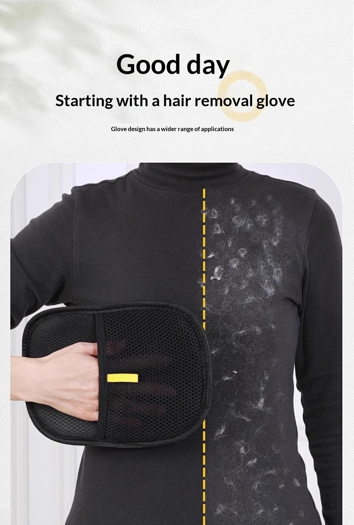 Pet Hair Remover Glove, Reusable Lint & Fur Removal Mitt for Cats & Dogs, Static Electrostatic Hair Brush for Furniture, Couch, Carpet, Bedding, Clothing, Car Seats, Grooming & Shedding Tool for All Pets