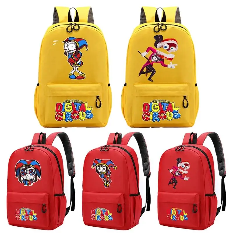The Amazing Digital Circus Backpacks Anime Pomni High-capacity Knapsacks Kid Shoulders Bags Game School Bags Supplies Party Gift