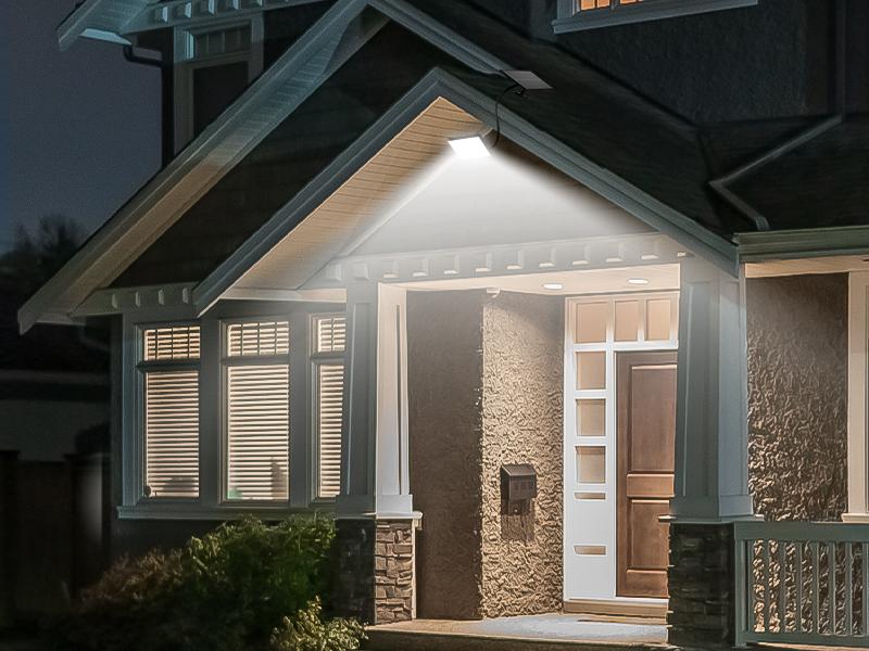 Mini Solar Lights Outdoor with Motion Sensor, 170-LED Solar Flood Lights Outdoor Dusk to Dawn with 16.5FT Cable, 3 Modes Solar LED Lights for Outside Waterproof IP65 for Patio, Yard, 4 Pack