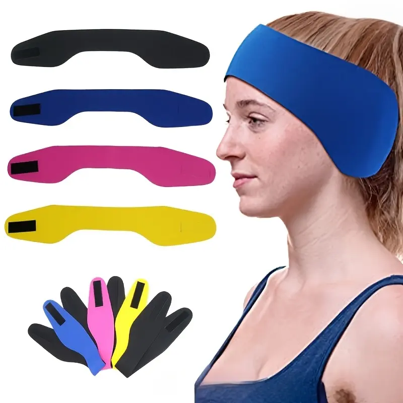 2pcs Random Swimming Ear Protection Headbands, Designed to Prevent Water from Entering Ear Canals, Suitable for Swimming Lessons and Water Sports, Also for Yoga and Sports