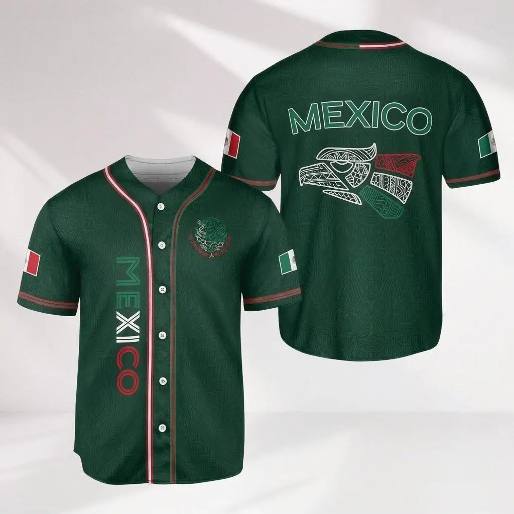 Mexico Baseball Jersey, Mexican Jersey Shirt for Men Women Youth Game Day Outfit For Mexico Fans, Mexican Culture Lover Gift