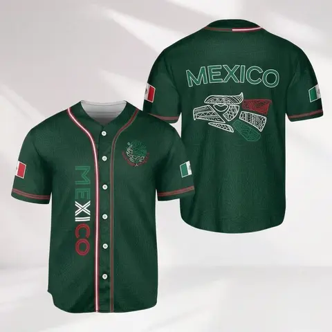Mexico Baseball Jersey, Mexican Jersey Shirt for Men Women Youth Game Day Outfit For Mexico Fans, Mexican Culture Lover Gift