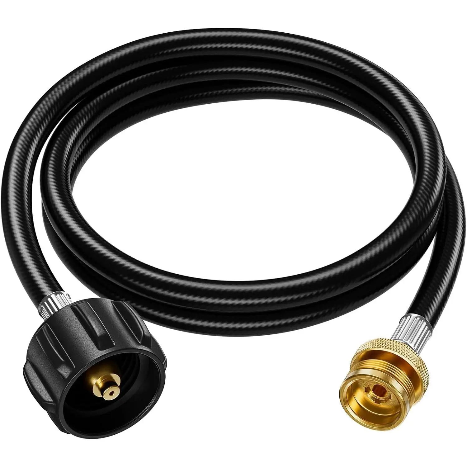 6 FT Propane Hose Adapter 1lb to 20lb, Fit for Weber Portable Grills, Coleman Stoves, Char-Broil Portable Grills, Blackstone Tabletop Griddle & More - Connects 1 lb Portable Appliances to 20 lb TanksGift