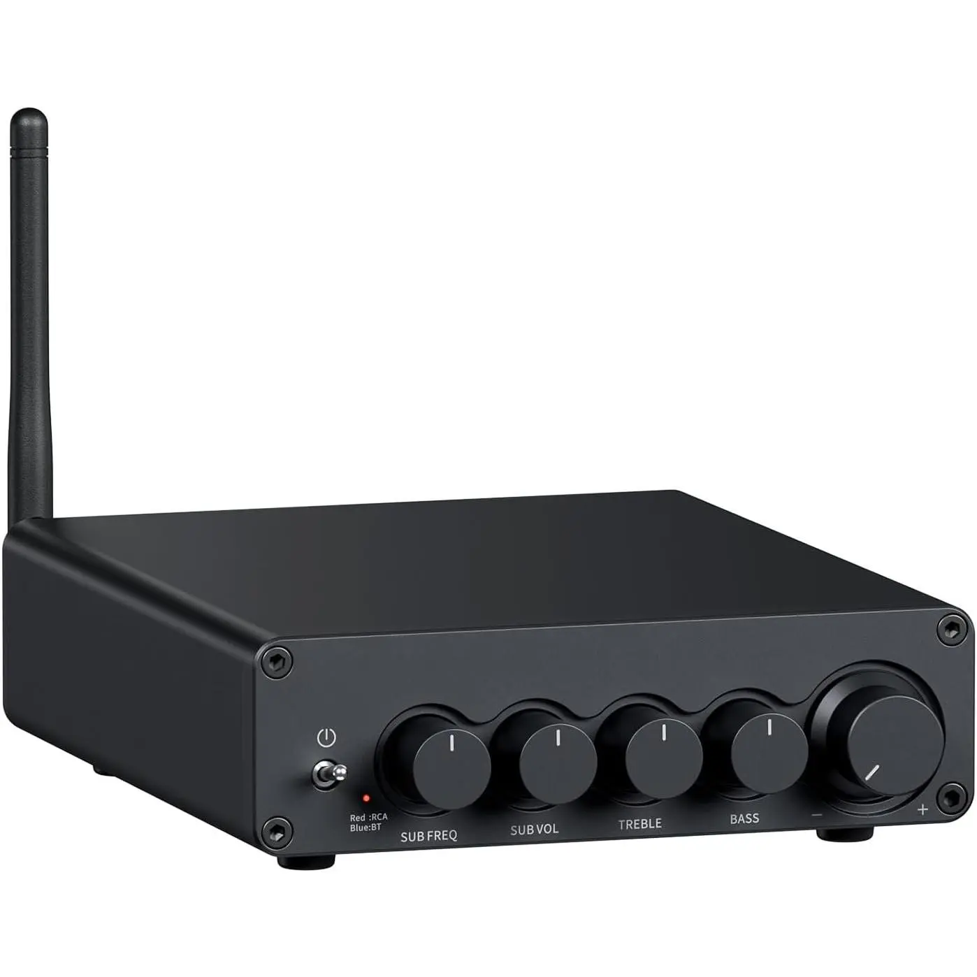 Subwoofer Amplifier 2.1, BT30D Pro Subwoofer Amp with TPA3255 Chips 165W x2+350W & Bass Treble Control, 2.1  Sub Amplifier for Desktop/Outdoor/Bookshelf Speakers