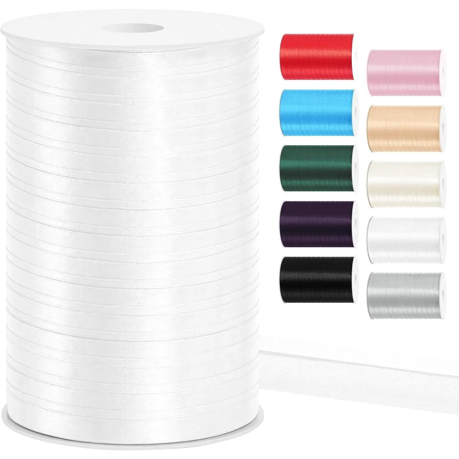 Bias Tape for Sewing Double Fold Bias Tape 1 Inch x 55 Yards (White) | Polyester pre-folded seam binding tape for quilt binding, blanket binding, sewing, hemming, seaming, quilting and DIY crafts