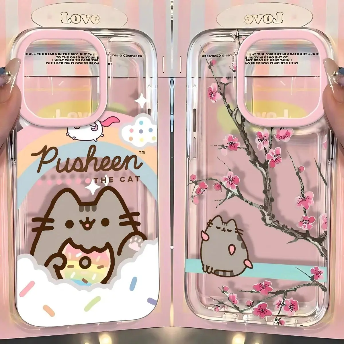 Cute Pusheen Cat Silicone Phone Case for iPhone 17,16,15,14,13,12,11 - Compact, Stylish, Durable New Year Gift, Protective Trendy Mobile Phone Accessory
