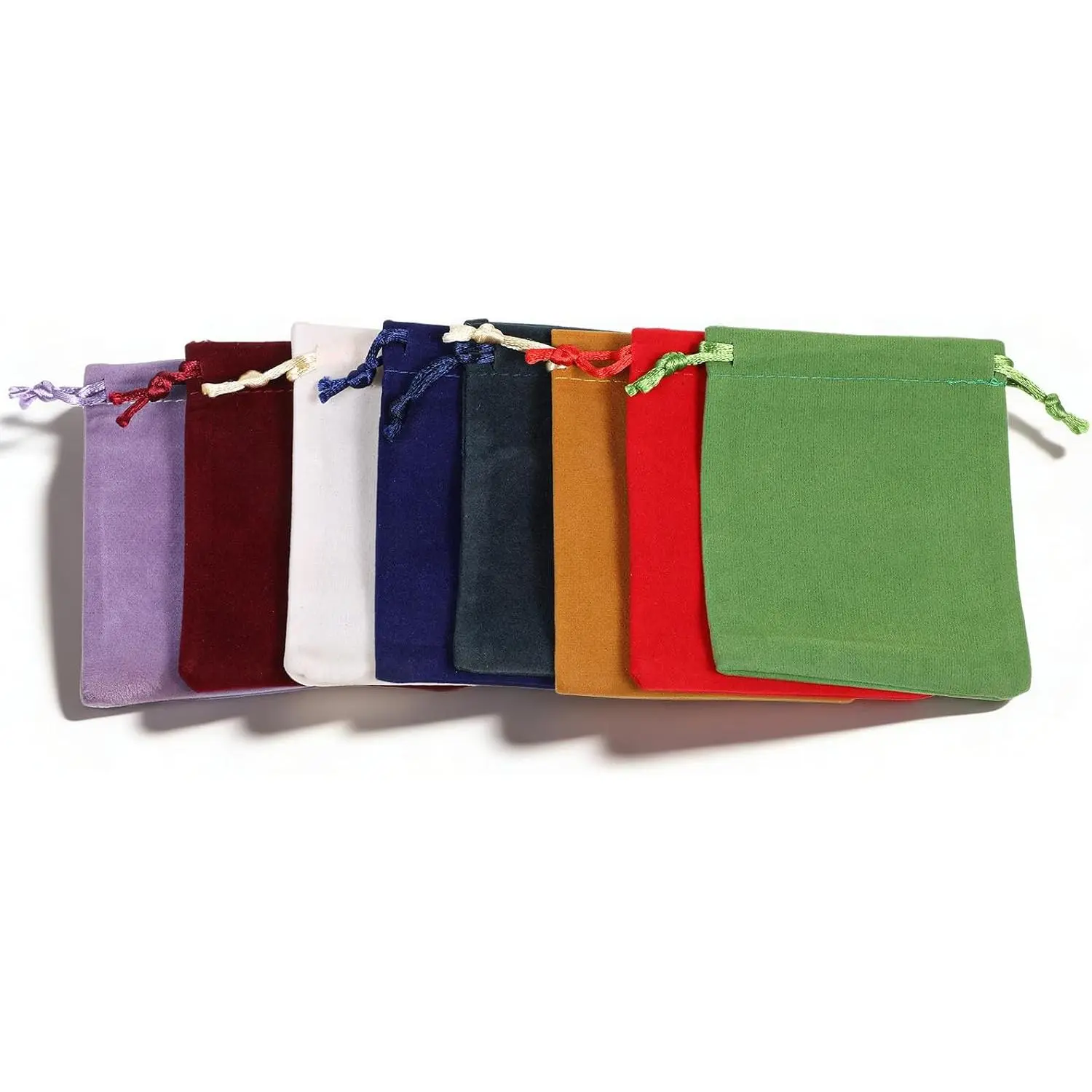 8 Pack Small  Bags, 4x3 Inch  Drawstring Bags Small  Pouch Mini  Pouches  Storage Pouches Cloth  Bag for , Tokens, Gaming Accessories & Party Favors 8 Colors
