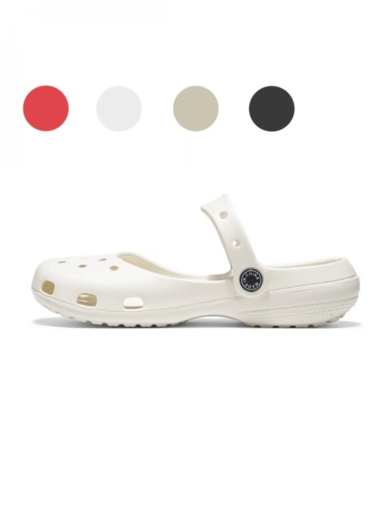 Women's Single Strap Mary Jane Clogs Shoes, Adjustable Heel Strap Breathable Closed-toe Slides for Soft Style Outfits & Home Commutes