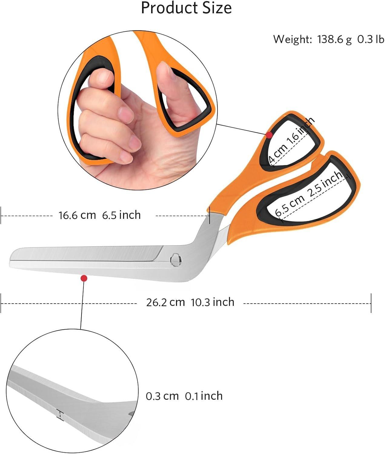 Pizza , Pizza  with  Grade  Stainless Steel  and Soft Handle, Multifunctional Kitchen , 27 cm, Black/Orange