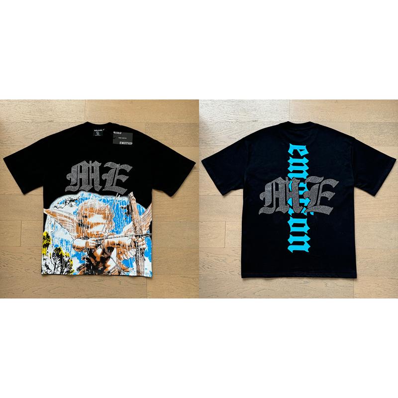 Tshirt Angel Print Cotton Streetwear Round Neck Short Sleeve Casual Daily Wear Summer Party For Men Women Couple Unisex Trendy Fashion Top