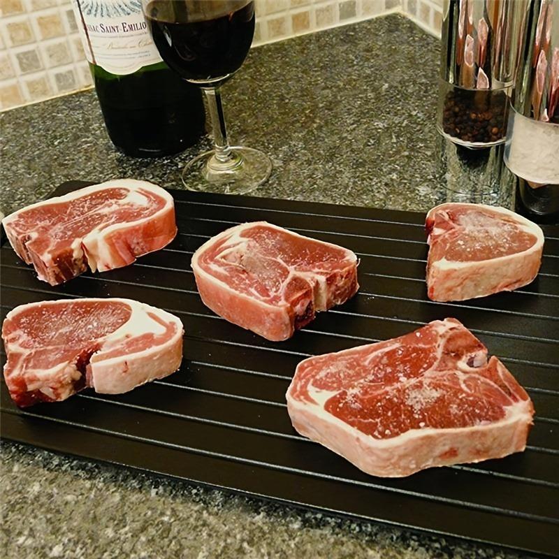 Quick Thawing Plate, 1 Count Aluminum Alloy Quick Thawing Board, Cooking Gadgets for Defrosting Frozen Meat & Food