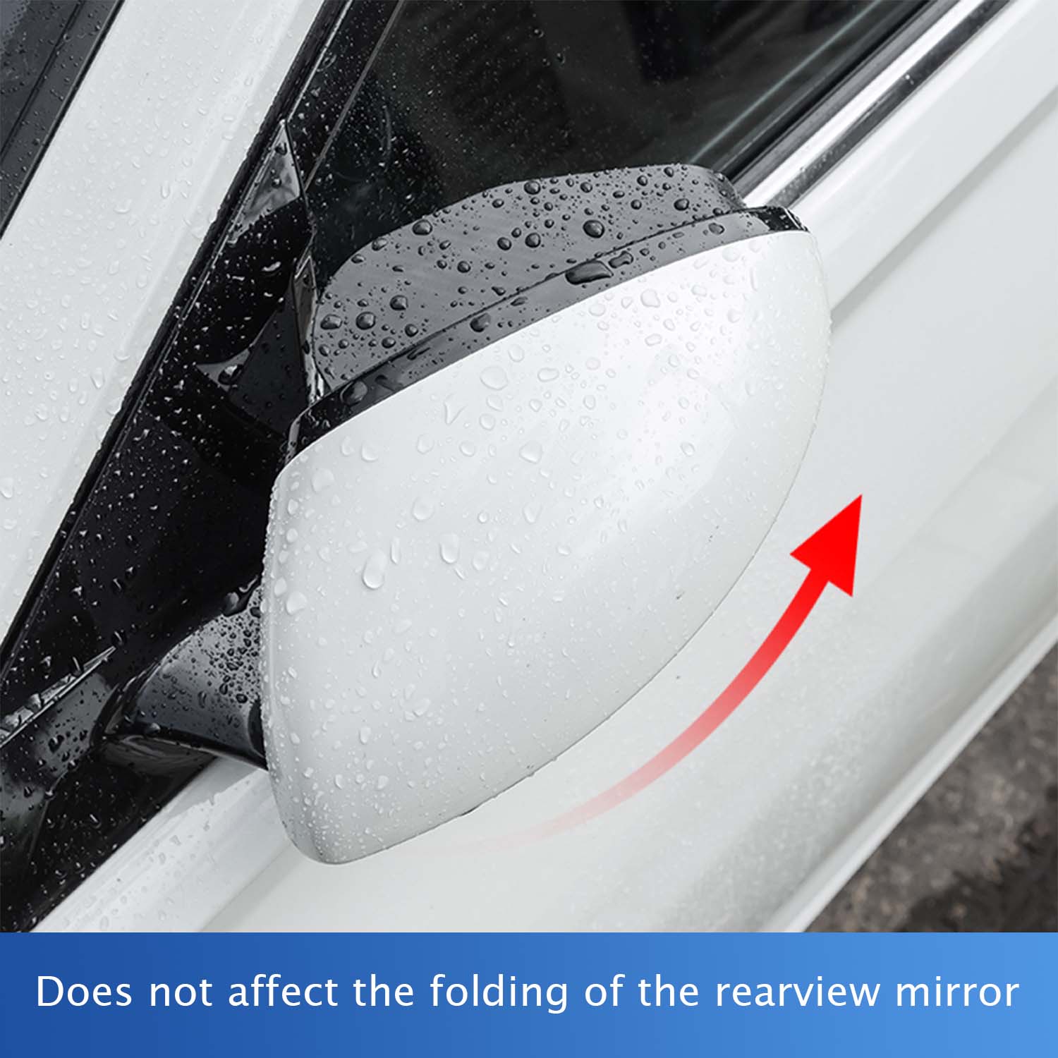 2pcs Carbon Fiber Textured Blind Spot Mirrors with 360° Rotation, Convex Rain Guard & Left Side Installation - Fit for All Cars, Trucks, SUVs - Keeps You Dry in Rain, Enhances Visibility, Vehicle Safety Accessories, Modern Car Accessory, Durable Mirror