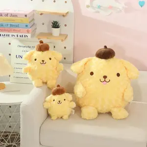 Sanrio Pom Pom Purin Plush Pillow Cute Comfortable PomPomPurin Stuffed Sofa Cushion Home Decor Xmas Gifts For Girl