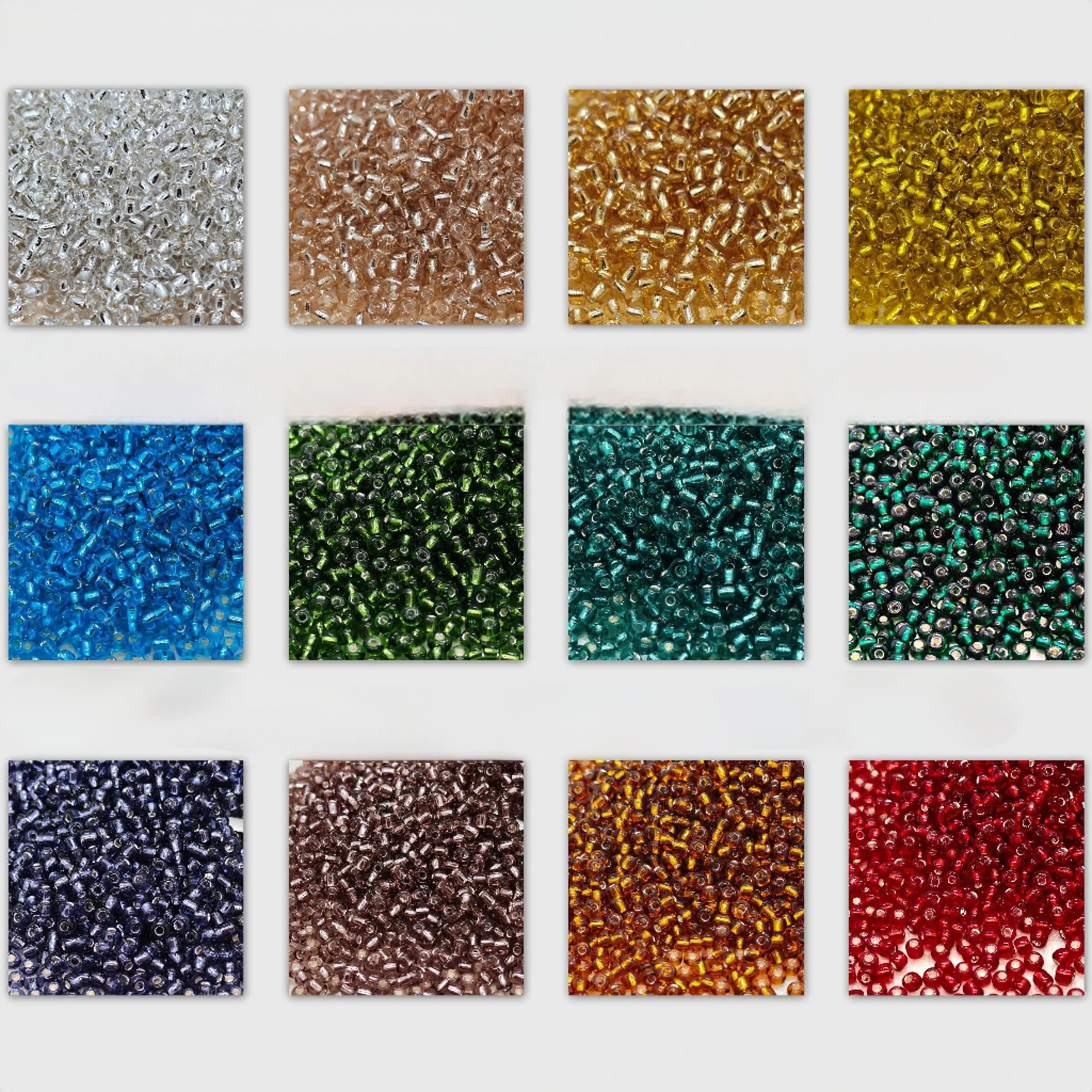 3mm Bright Colorful Round Glass Seed Beads, 12 Colors Set, 60g, DIY Craft Kit for Jewelry Making, Embroidery Decoration, Handmade Projects