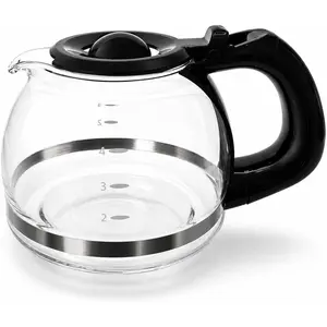 4 cup Glass Coffeemaker Carafe Compatible with Oster Coffeemaker Model 3301, Mr. Coffee TF4 and TF5 4.25" (10.8cm) TALL TO TOP OF LID, PLEASE CHECK FITMENT BEFORE ORDERING
