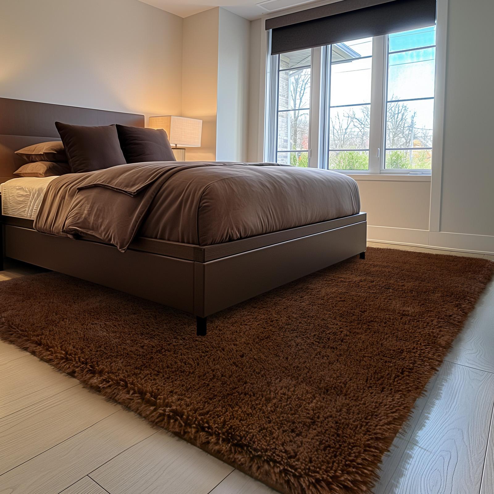 FAMVAL Large Size Plush Rugs Big Fluffy Area Rug Non-slip Soft Shaggy Carpet Mats for Livingroom Bedroom Nursery Home Decor Brown Christmas gifts FAMVAL Large Size Plush Rugs Big Fluffy Area Rug Non-slip Soft Shaggy Carpet Mats for Livingroom Bedroom Nursery Home Decor Brown Christmas gifts