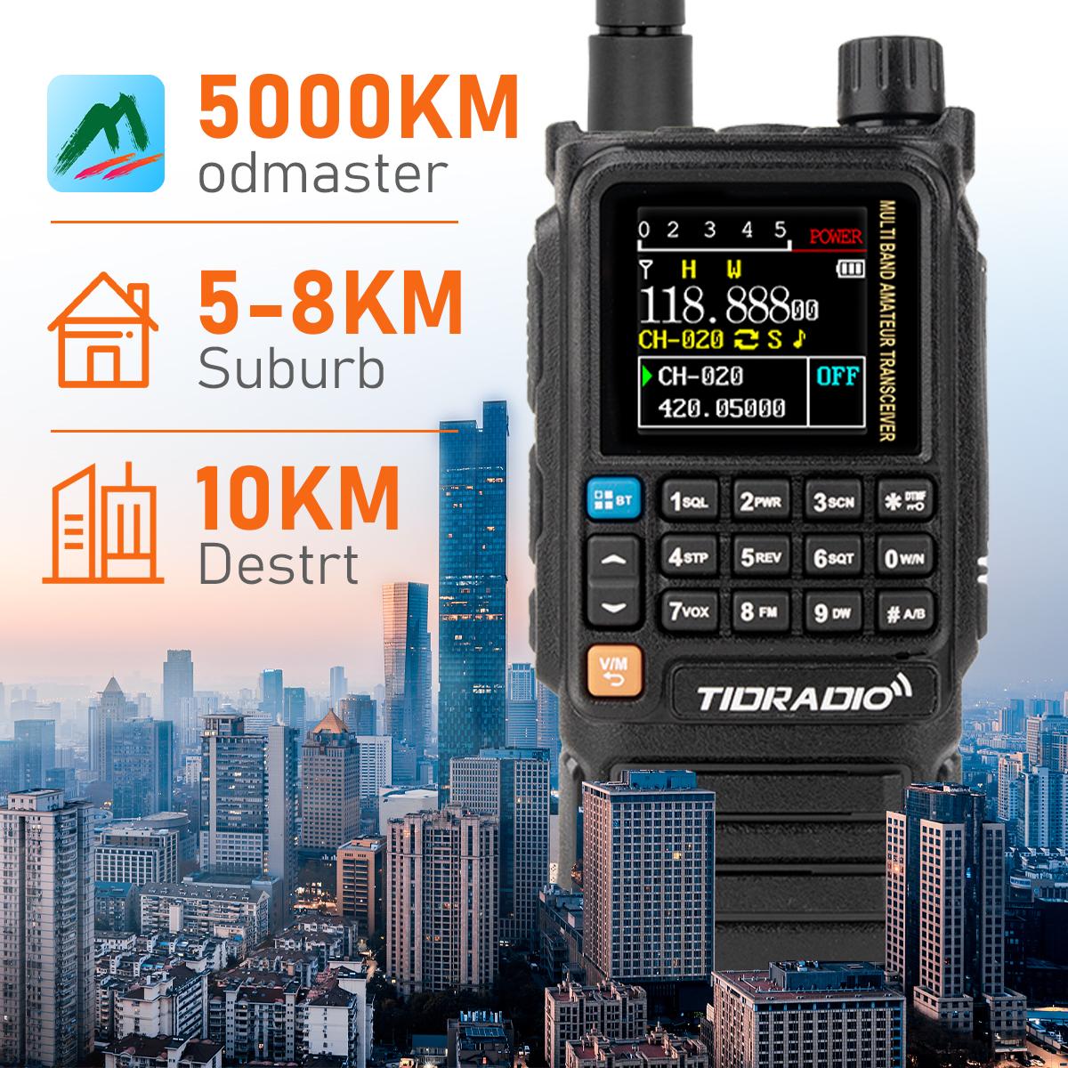 New TIDRADIO H3 Plus Beta Version Global Walkie Talkie Repeater Bluetooth Answerphone Air Band Long Range Radio